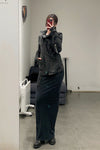 Boris Bidjan Saberi WDRESS2 Series Long Dress Series WDRESS2 FTT00001-HEI Black